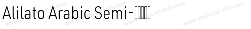 Alilato Arabic Semi字体转换